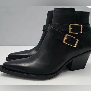 ✨ Dolce Vita Rayner Ankle Boot – Size 6 – Black Leather ✨